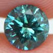 Loose Round Shape Diamond Fancy Blue Color SI1 Certified Enhanced 0.72 Carat