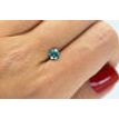 Loose Round Shape Diamond Fancy Blue Color SI1 Certified Enhanced 0.72 Carat