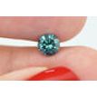 Loose Round Shape Diamond Fancy Blue Color SI1 Certified Enhanced 0.72 Carat