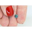 Loose Round Shape Diamond Fancy Blue Color SI1 Certified Enhanced 0.72 Carat