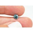 Round Cut Diamond Loose Fancy Blue Color SI2 0.72 Carat Enhanced For Engagement