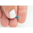 Round Cut Diamond Loose Fancy Blue Color SI2 0.72 Carat Enhanced For Engagement