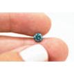 Round Cut Diamond Loose Fancy Blue Color SI2 0.72 Carat Enhanced For Engagement