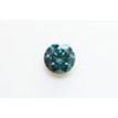 Round Cut Diamond Loose Fancy Blue Color SI2 0.72 Carat Enhanced For Engagement