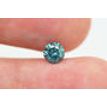 Fancy Blue Round Cut Loose Real Diamond 0.62 Carat I1 Enhanced 5.32X5.29 MM