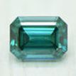 Emerald Diamond Fancy Blue Color 0.70 Carat VS2