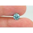 Loose Round Diamond Fancy Ice Blue 1.02 Carat SI1