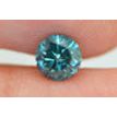 Loose Round Shape Diamond Fancy Blue Color SI2 Certified Enhanced 0.72 Carat