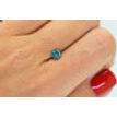 Loose Round Shape Diamond Fancy Blue Color SI2 Certified Enhanced 0.72 Carat