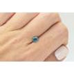 Fancy Blue Round Cut Diamond 0.72 Carat VS2
