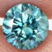 Fancy Blue Round Cut Diamond 0.72 Carat VS2