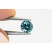 Fancy Blue Round Cut Diamond 0.72 Carat VS2