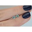 Round Diamond Pair Fancy Greenish Blue VS2 0.59 TCW
