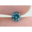 Round Cut Diamond Fancy Blue Color 0.62 Carat SI1