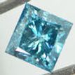 Loose Princess Diamond Fancy Blue 1.00 Carat SI2