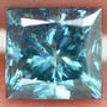 Loose Princess Diamond Fancy Blue 1.00 Carat SI2