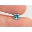 Loose Princess Diamond Fancy Blue 1.00 Carat SI2