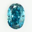 Oval Cut Diamond Loose Fancy Blue Color 1.00 Carat VS2