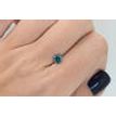 Fancy Blue Round Diamond 0.71 Carat SI1
