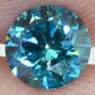 Fancy Blue Round Diamond 0.71 Carat SI1