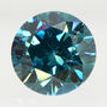 Fancy Blue Round Diamond 0.71 Carat SI1