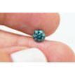 Fancy Blue Color Round Shaped Loose Diamond 5.51X5.50 MM 0.65 Carat I1