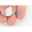 Fancy Blue Color Round Shaped Loose Diamond 5.51X5.50 MM 0.65 Carat I1
