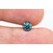 Fancy Blue Color Round Shaped Loose Diamond 5.51X5.50 MM 0.65 Carat I1