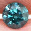 Fancy Blue Color Round Shaped Loose Diamond 5.51X5.50 MM 0.65 Carat I1