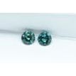 Turquoise Matching Pair Round Diamonds 0.70 TCW SI1