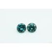 Turquoise Matching Pair Round Diamonds 0.70 TCW SI1