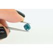 Cushion Shape Diamond Fancy Blue Color Loose 1.02 Carat VS2