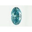 Oval Cut Diamond Fancy Blue Color 0.72 Carat VS2