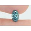 Oval Cut Diamond Fancy Blue Color 0.72 Carat VS2