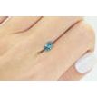 Oval Cut Diamond Fancy Blue Color 0.72 Carat VS2