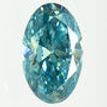 Oval Cut Diamond Fancy Blue Color 0.72 Carat VS2