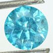 Fancy Blue Round Diamond SI2 1.02 Carat