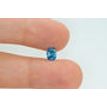 Blue Oval Diamond 0.72 Carat SI2 Certified 5.14X6.88 MM