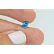 Blue Oval Diamond 0.72 Carat SI2 Certified 5.14X6.88 MM