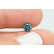Fancy Blue Diamond Loose Round Shape 0.66 Carat SI2 Enhanced Polished