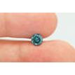 Fancy Blue Diamond Loose Round Shape 0.66 Carat SI2 Enhanced Polished