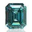 Emerald Cut Diamond Fancy Blue Color 1.01 Carat VS2