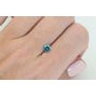 Fancy Blue Color Round Cut Diamond 0.67 Carat SI1