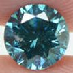 Fancy Blue Color Round Cut Diamond 0.67 Carat SI1