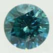 Fancy Blue Color Round Cut Diamond 0.67 Carat SI1