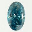 Oval Cut Diamond Fancy Blue Color 1.01 Carat SI1