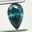 1.01 Carat Pear Shape Diamond Fancy Blue Color I1 Clarity Loose Enhanced Real 9.01X5.46 MM For Wedding Ring
