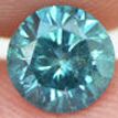 Loose Fancy Blue Round Cut Diamond 0.64 Carat I1