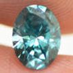 Oval Cut Diamond Fancy Blue Color 1.02 Carat SI1
