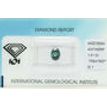 Oval Cut Diamond Fancy Green Blue Color SI1 1.01 Carat IGI Certified